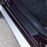 Накладка в проем передних дверей (черное тиснение) RENAULT Duster 2012-