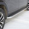 Защита порогов с алюминиевой площадкой (НПС) Renault ARKANA с 2019 -