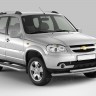 Защита порогов с алюм. фигурной площадкой 63мм (ППК) ПТ Групп Chevrolet NIVA 2009-2020/ LADA NIVA 2020- (Шевроле Нива/Лада Нива) 02011203, LNV330303
