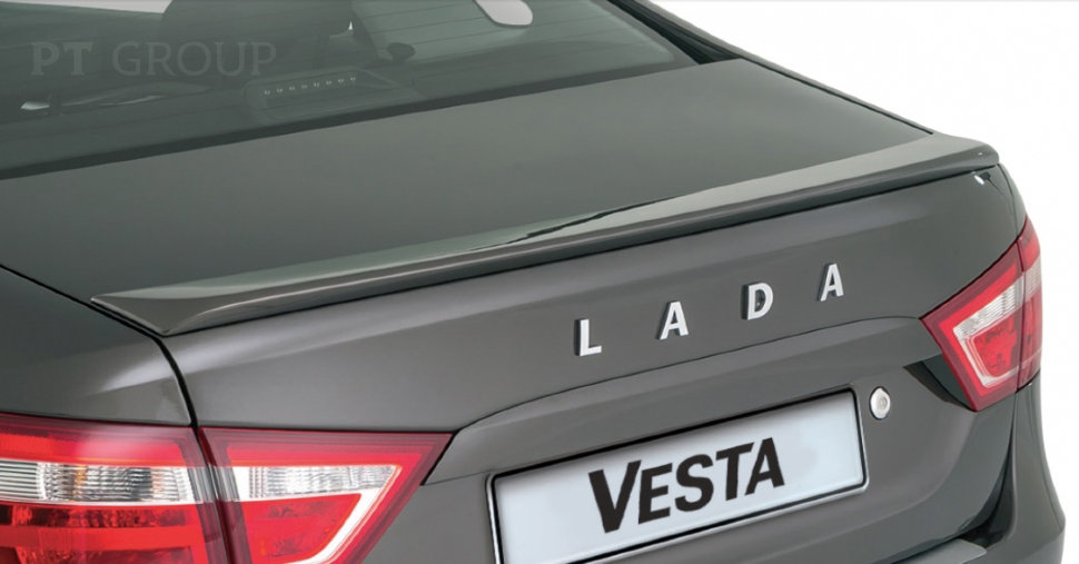 Спойлер на крышку багажника крашен (ABS) LADA Vesta 2015-